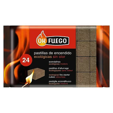 Ok Fuego Pastillas de encendido ecológicas 24 ud